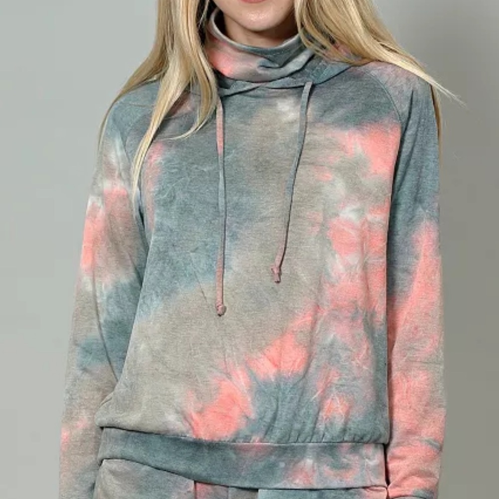 Coin Womens Tie Dye Hoodie
